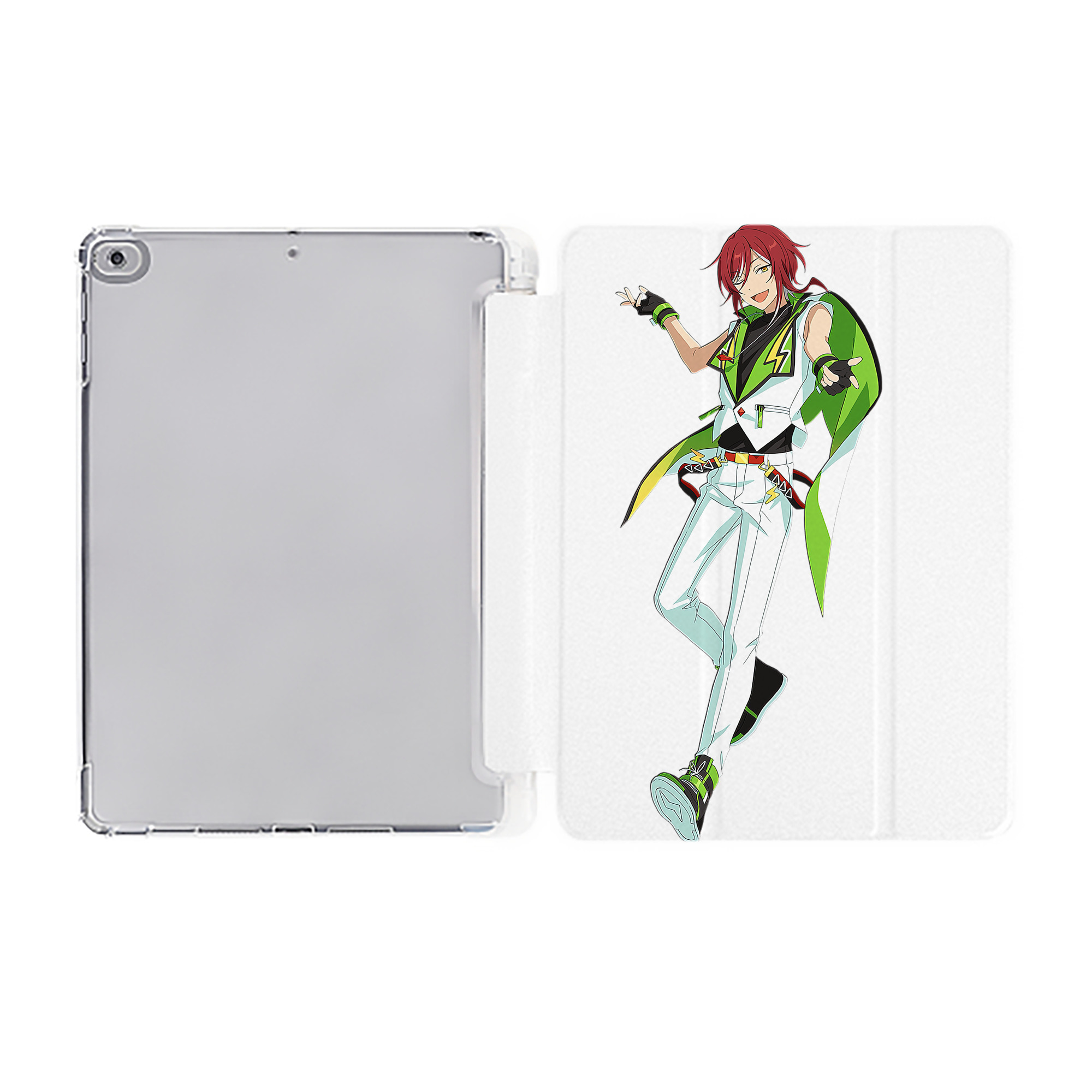 （画像用） あんさんぶるスターズ! Ensemble Stars IPad ケース ペン収納付き 三つ折りスタンド PUレザー×シリコン 対応機種9.5/10.5/10.9インチ